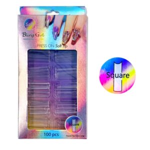 Sqaure French Tip Press On Soft Tips