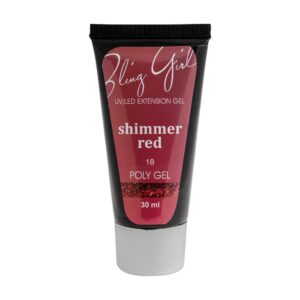 Poly Gel Shimmer Red #018